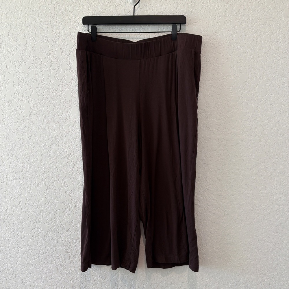 Universal Standard Casual Comfy Stretch Culottes Crop Brulee Size 2x Pockets